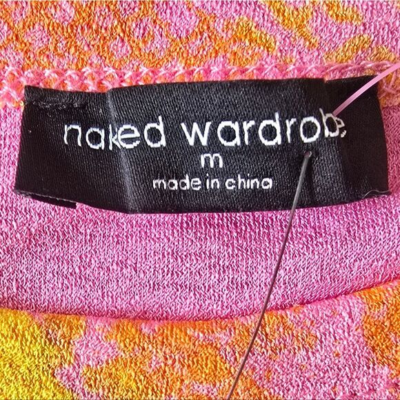 Women's Neon Pink and Yellow Top - Picture 3 of 5